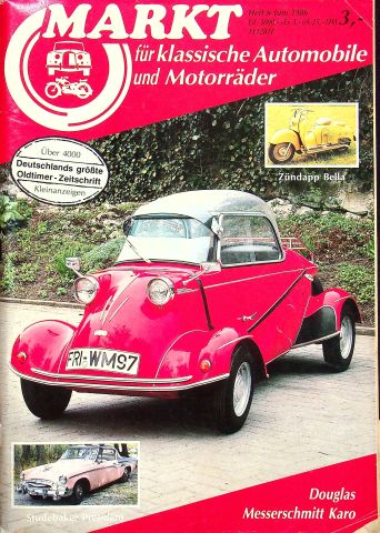 Deckblatt Oldtimer Markt (06/1986)